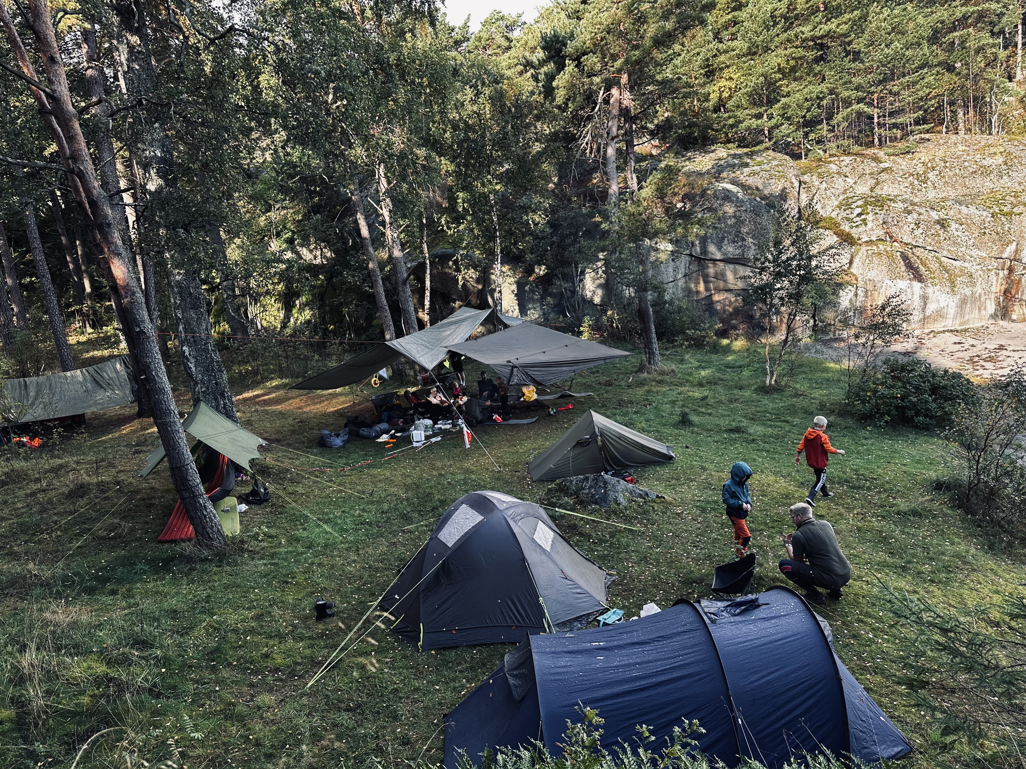 Camping i naturen